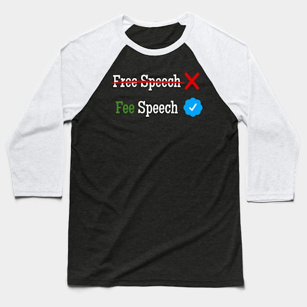 Twitter Verified Baseball T-Shirt by FFpopDesigns